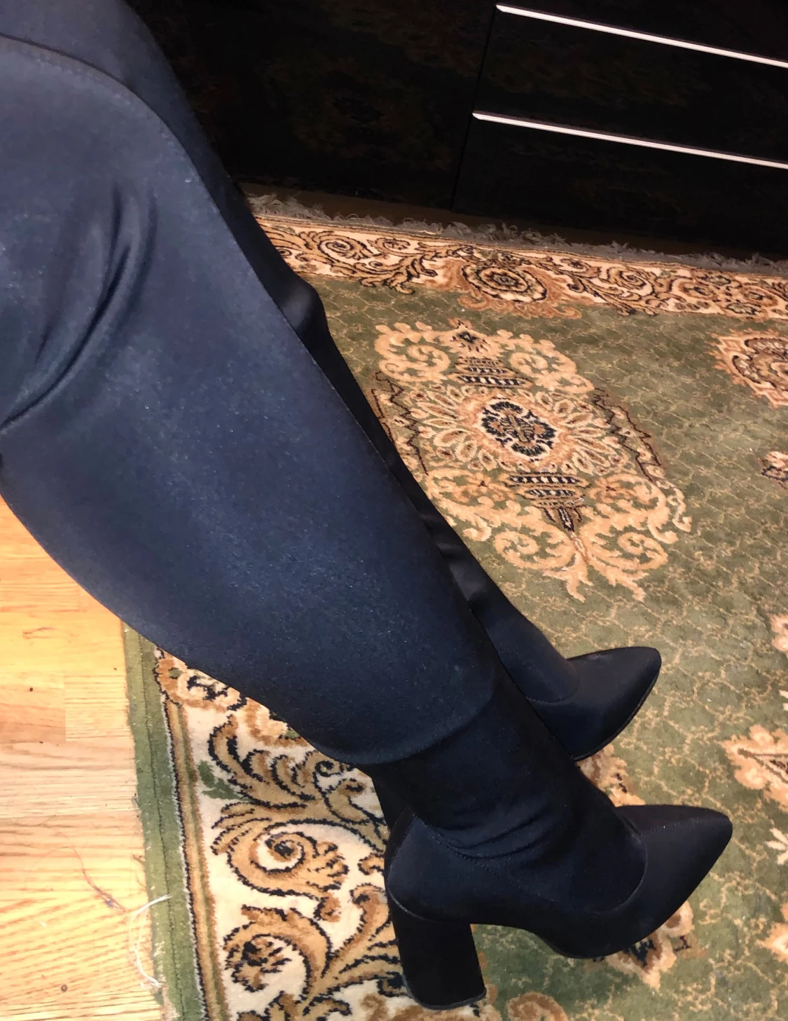 Svarta stövletter med klack - 1