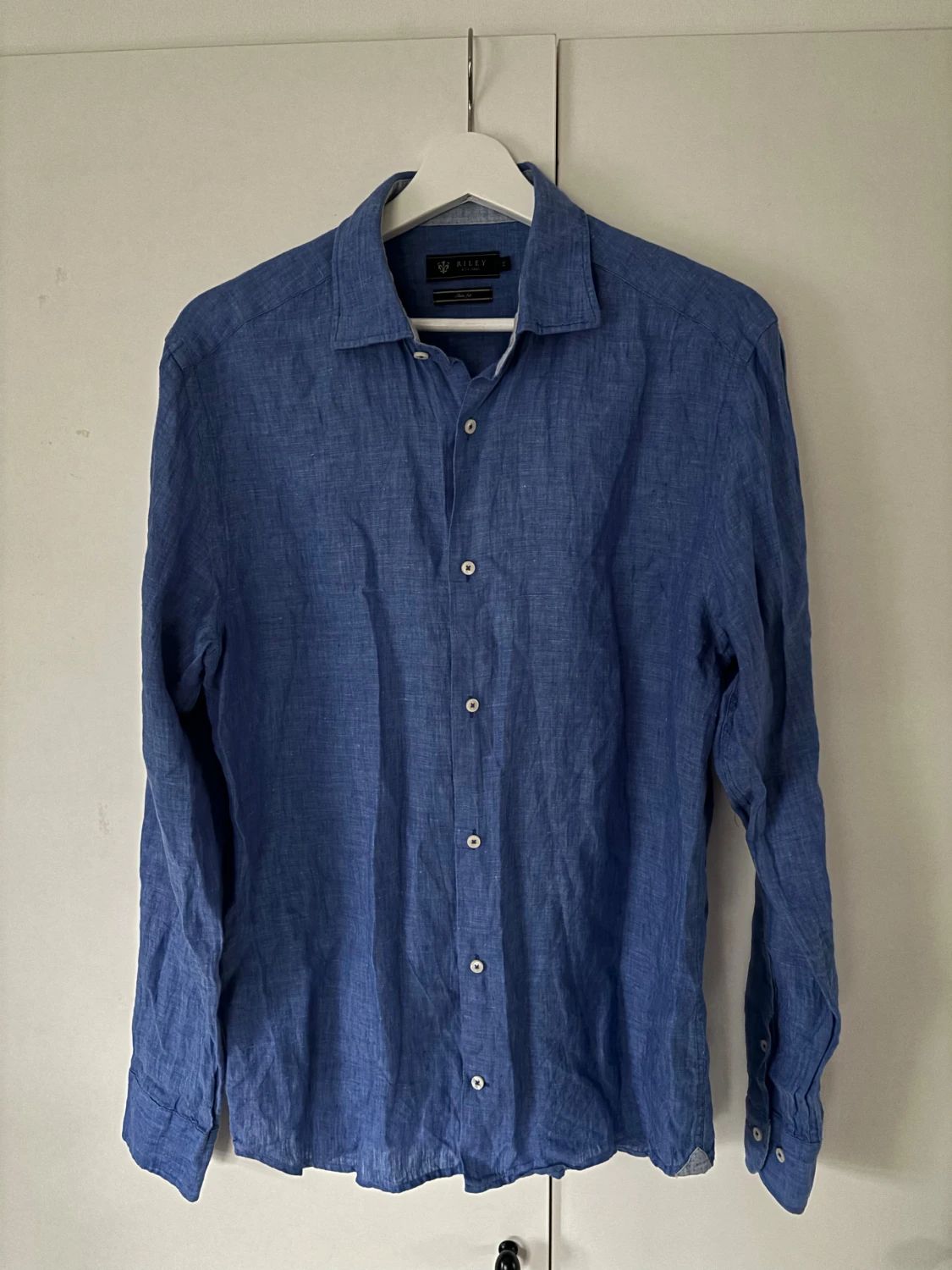 Riley linneskjorta blå - 1