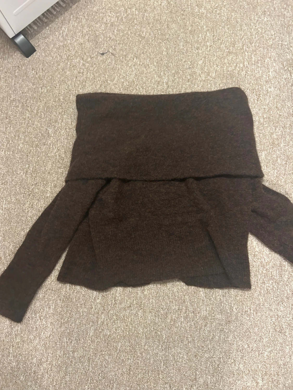 Off shoulder stickad tröja - 2