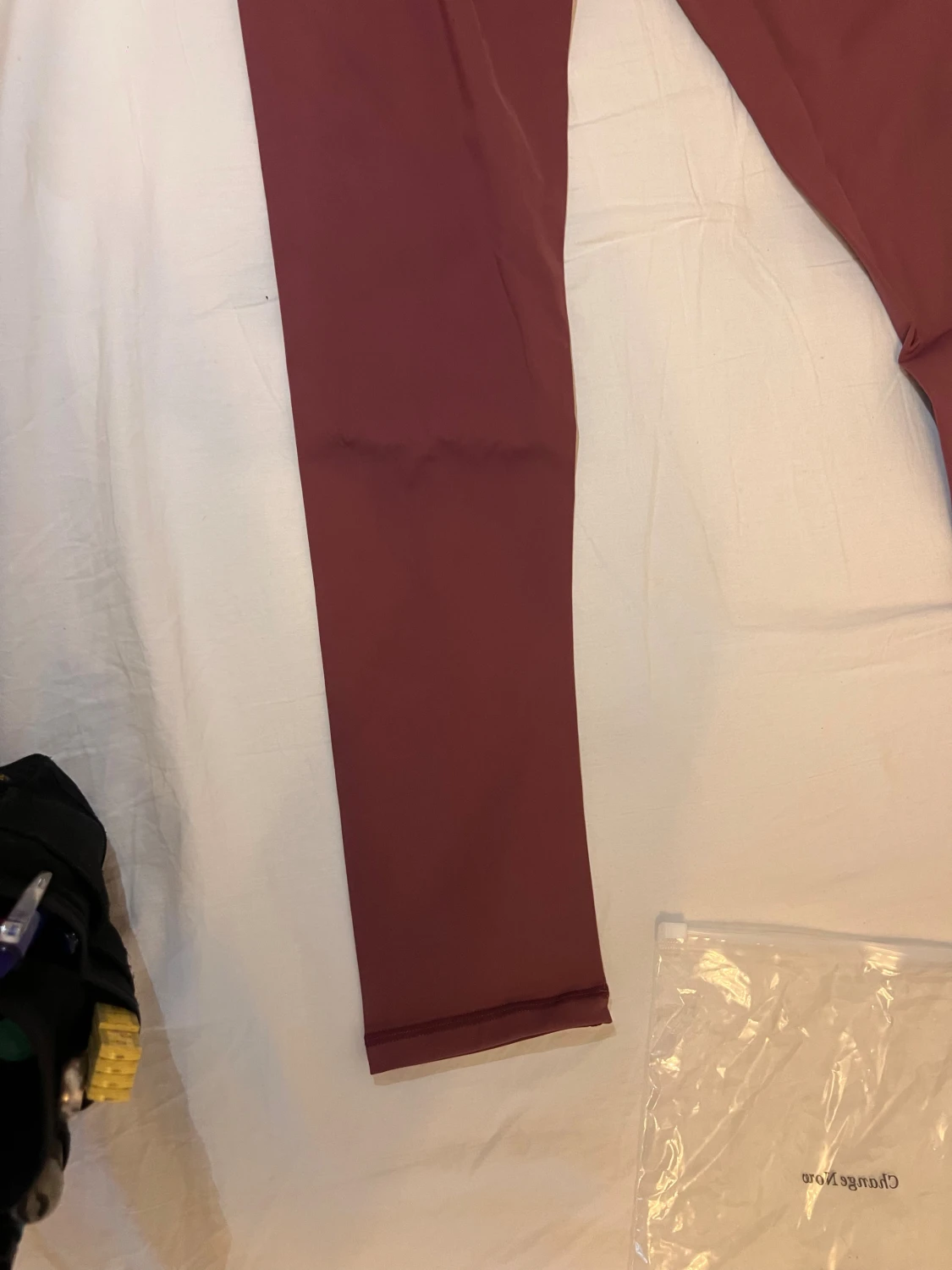 Vinröda leggings från La Nikar, stl L - 6