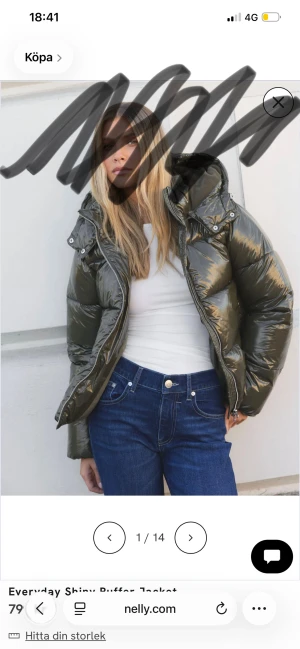 Nelly vinterjacka  - Jätte snygg vinterjacka från Nelly i storlek m/s. Använd 1 gång. 