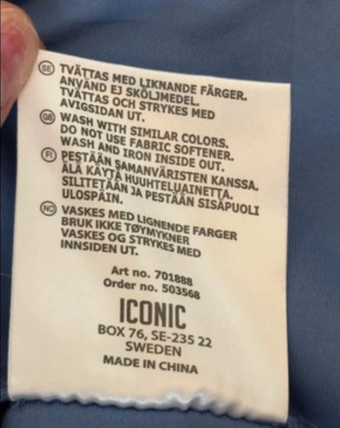 Blå Iconic leggings XS - 4