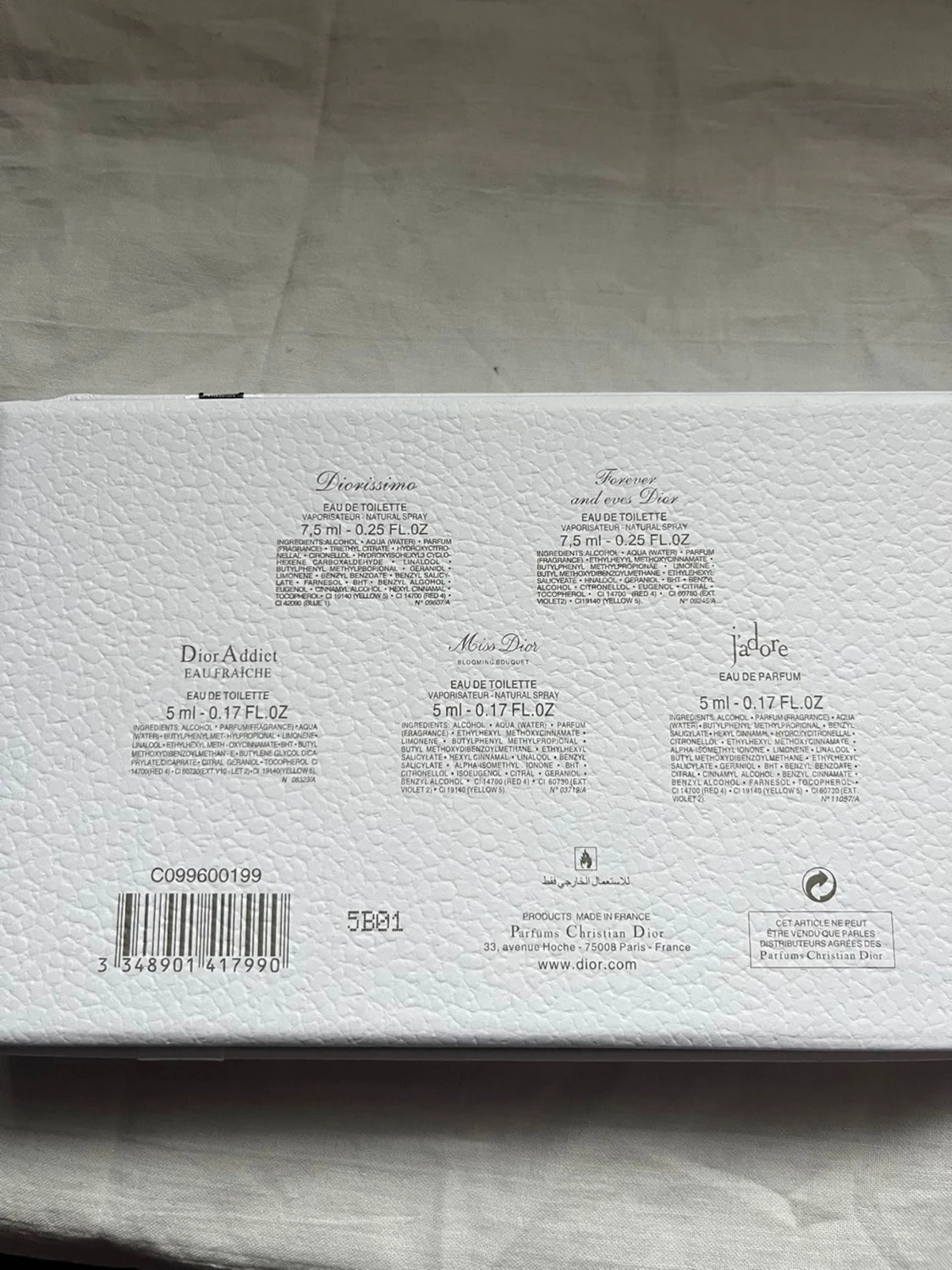 Dior parfymset miniflaskor (7,5 ml & 5 ml) - 2