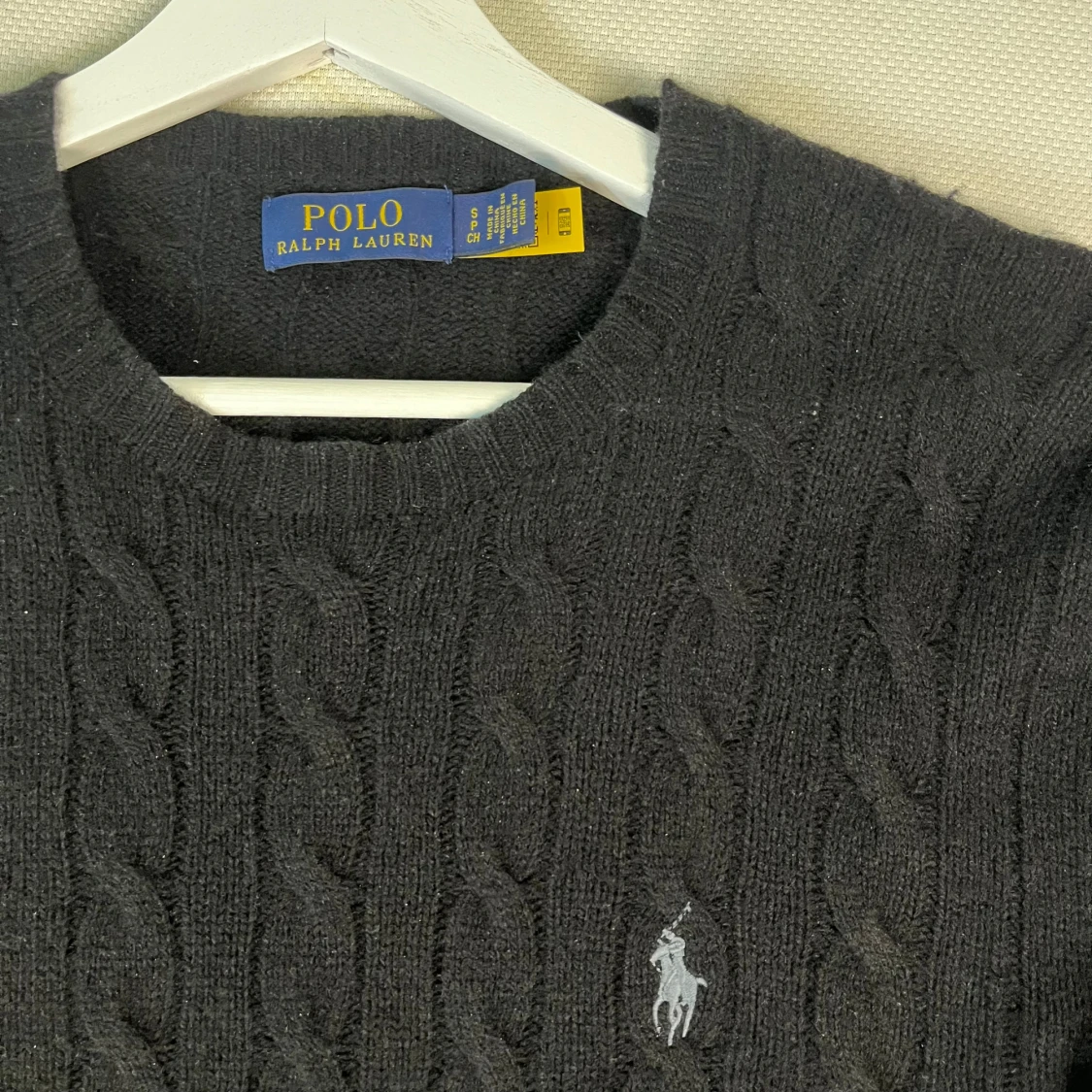 Kabelstickad ull-kashmir tröja Polo Ralph Lauren - 1