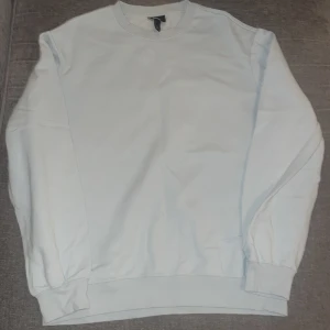 Ljusblå sweatshirt från H&M, storlek L Relaxed fit - En enkel och ljusblå sweatshirt från H&M i storlek L i Relaxed fit. Taggen har råkat blivit klippt men annars är den i perfekt form