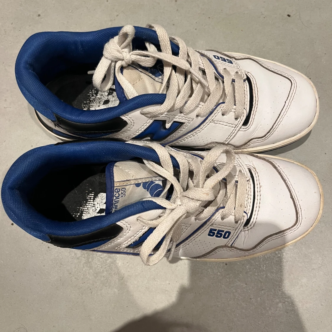 New Balance 550 vit/blå sneakers - 3