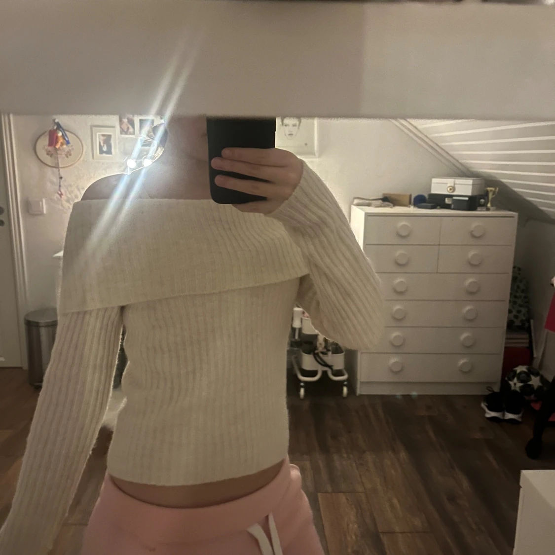 Offshoulder ribbad tröja från Kappahl - 1
