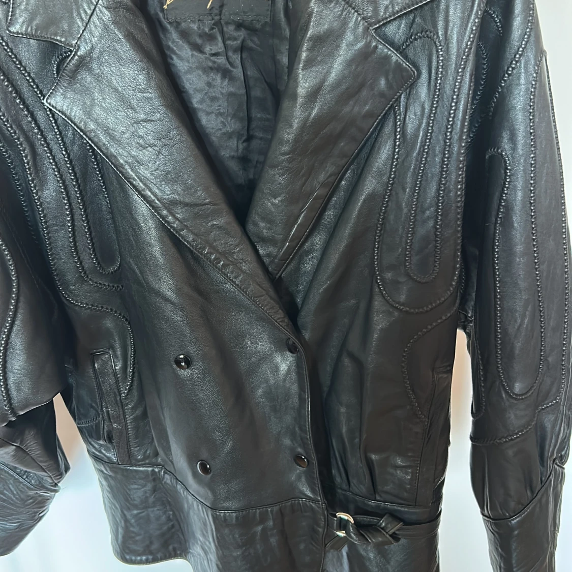 Svart skinnjacka från Brant Montana - 1