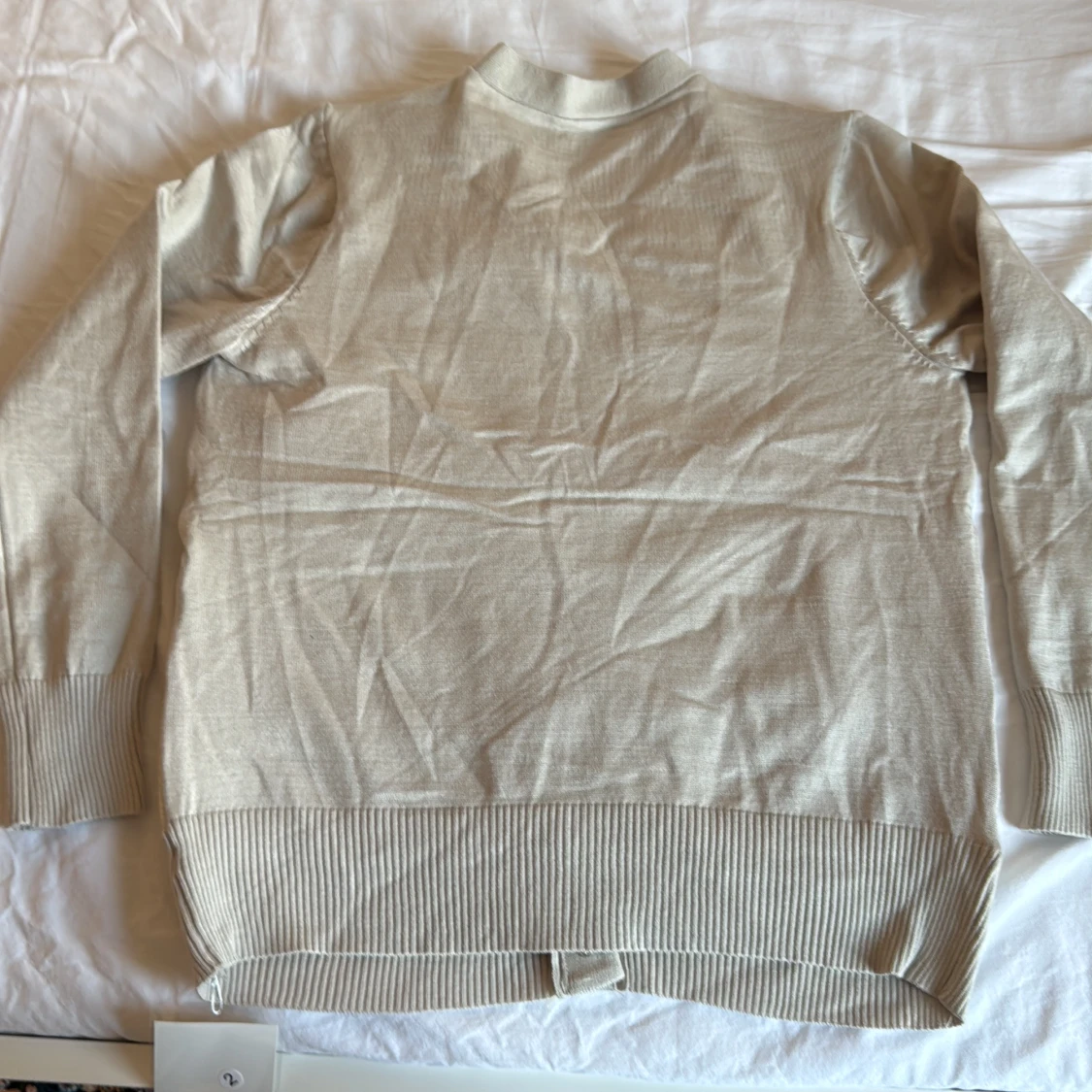 Beige quiltad dunväst från Zhenzi - 1