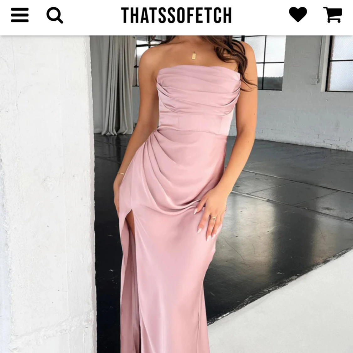 Ljusrosa festklänning  - 1