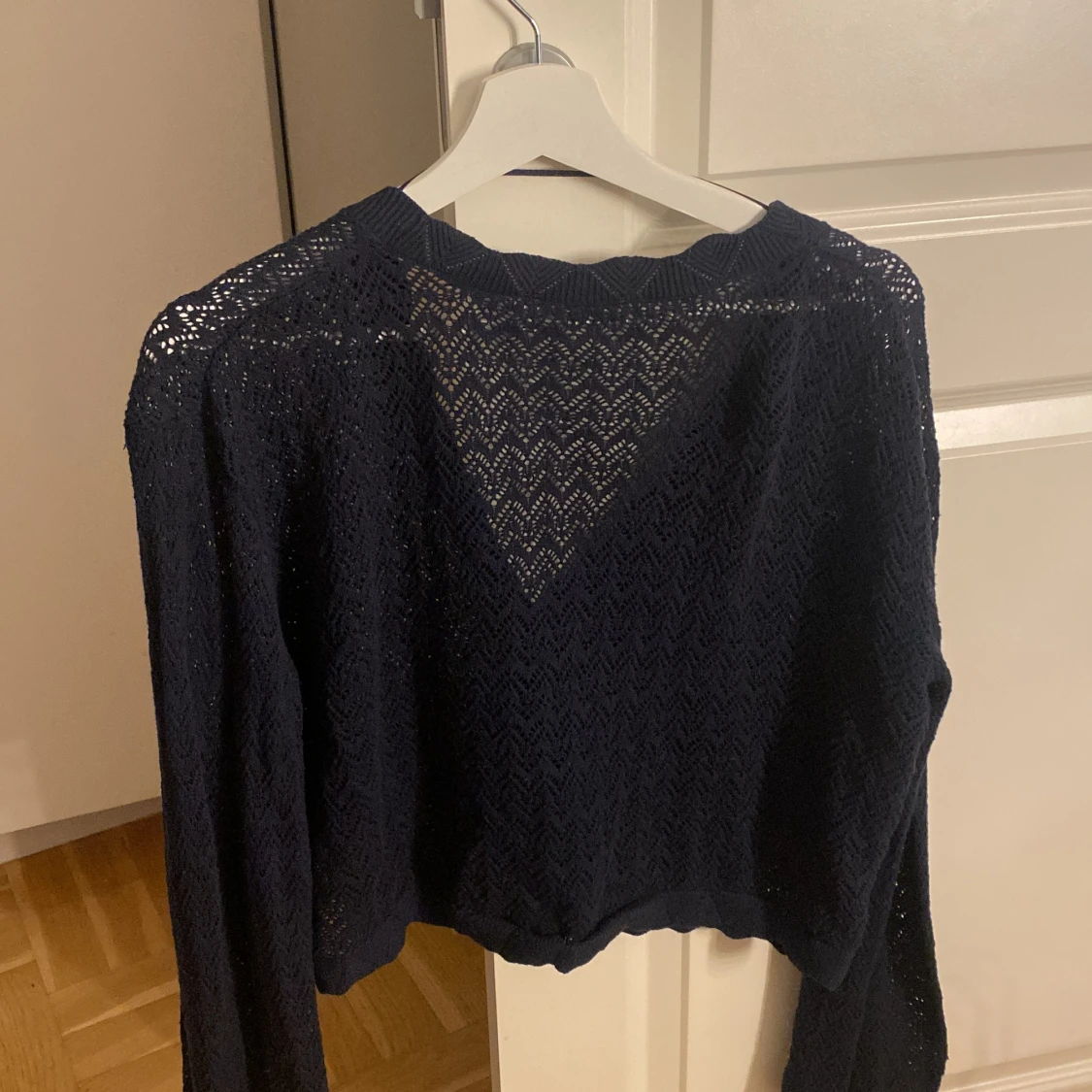 Mörkblå stickad kofta från Kappahl - 1