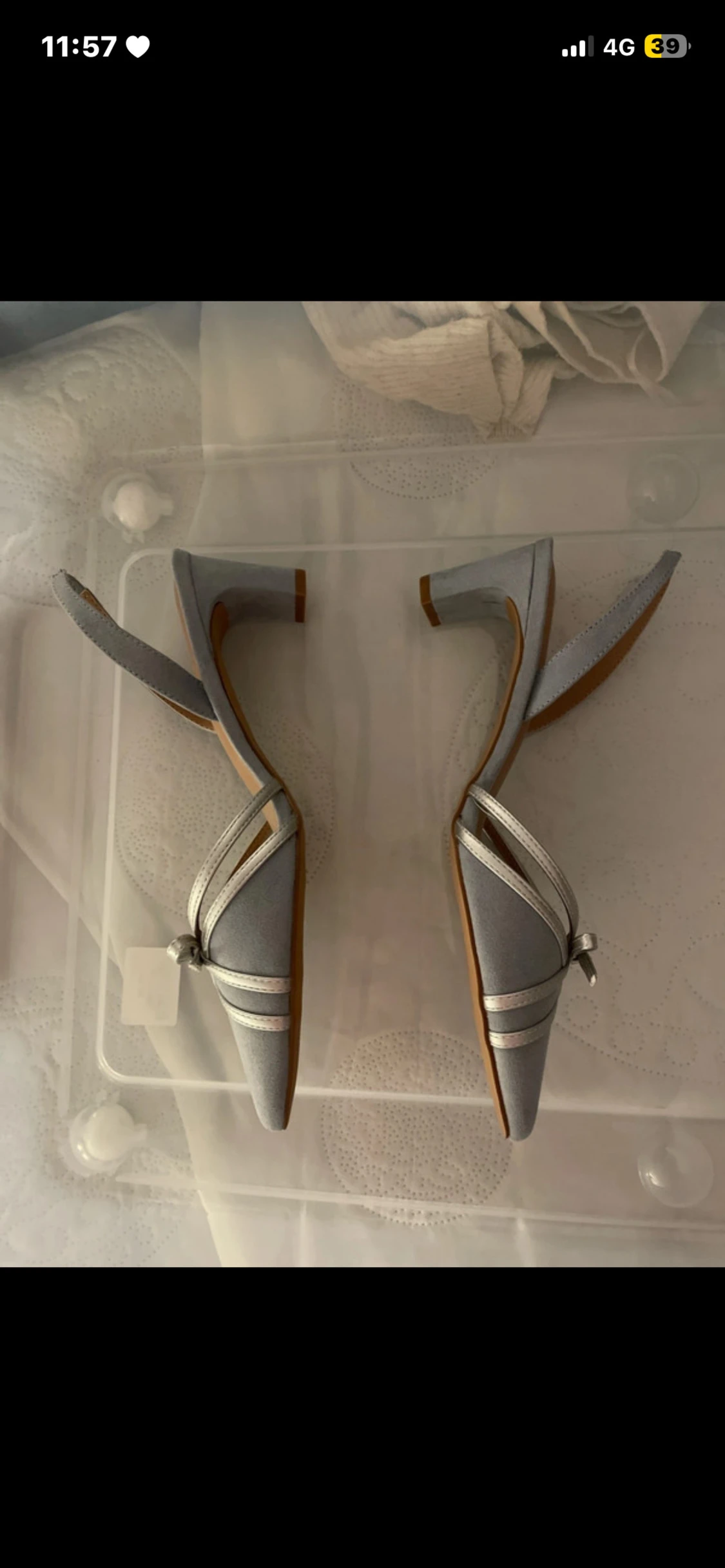 Silverfärgade pumps från Anna Field - 1