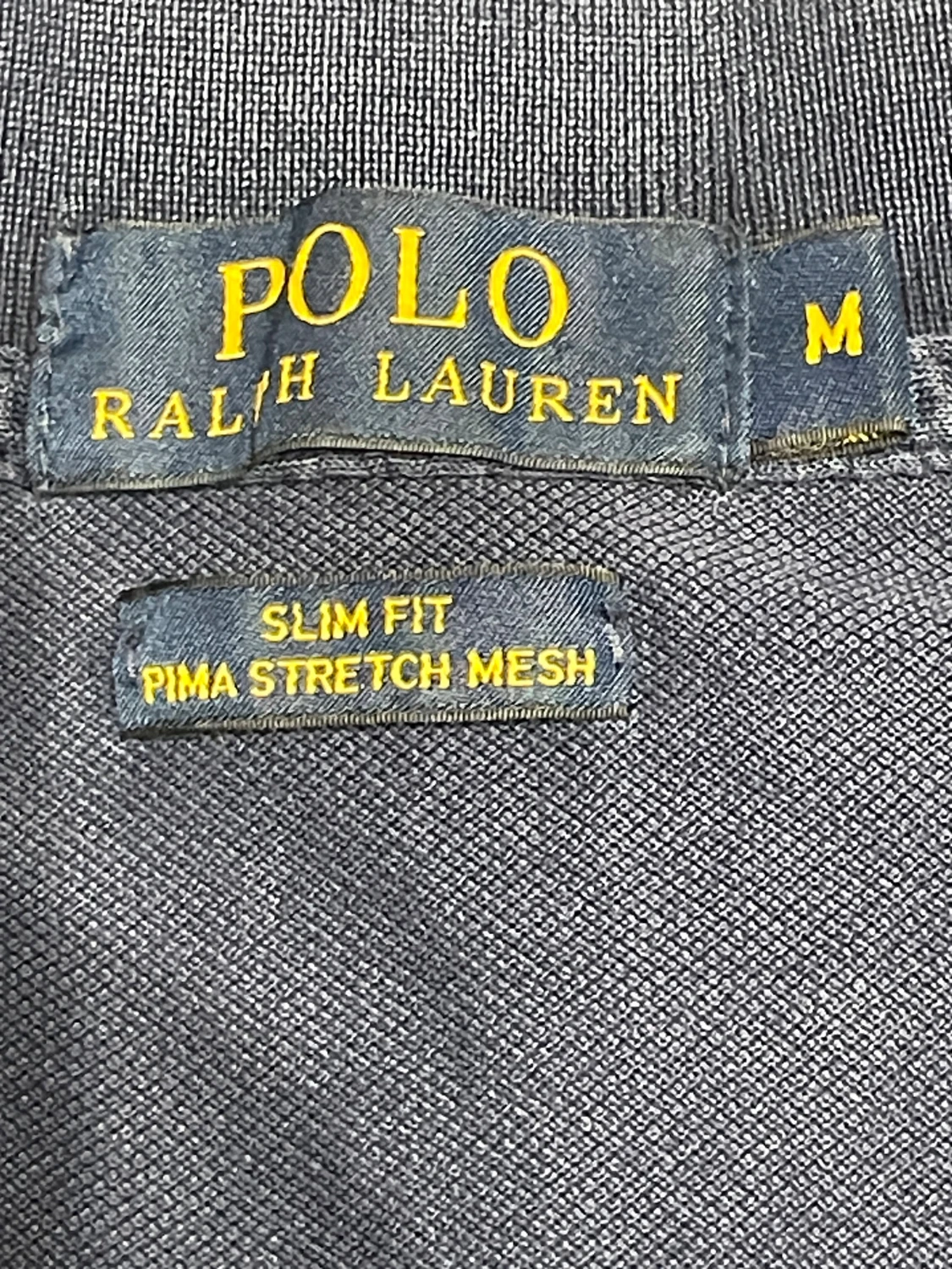 Marinblå långärmad pikétröja Polo Ralph Lauren - 4