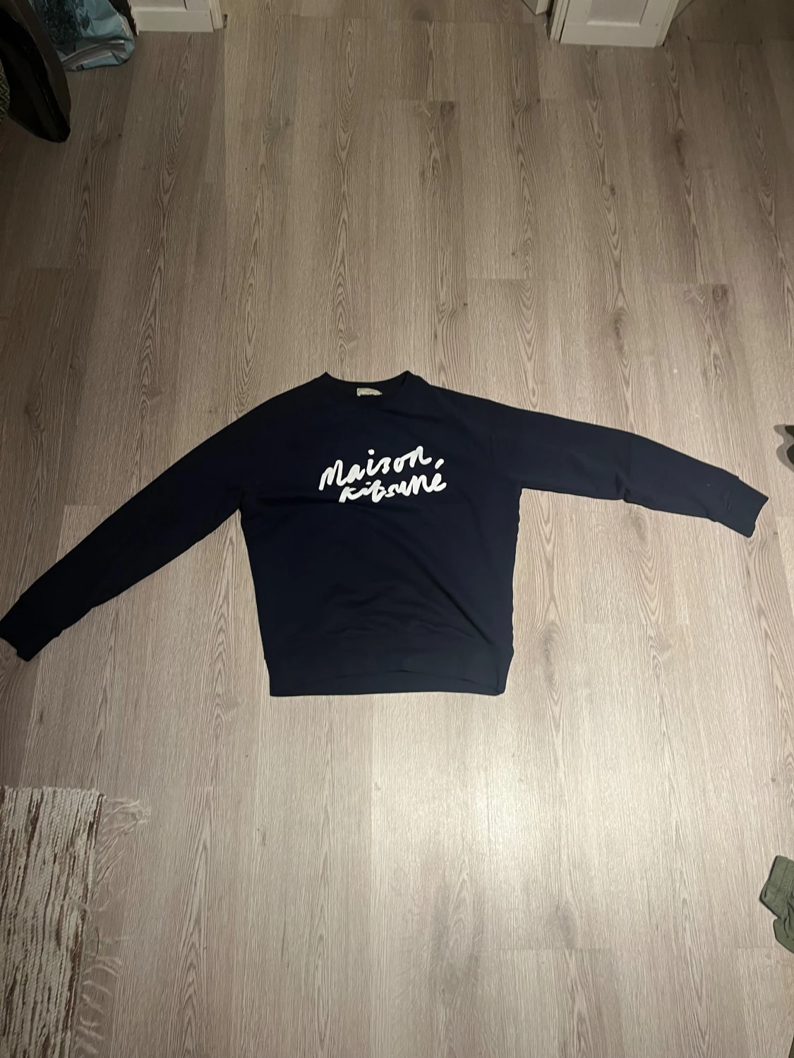 Mörkblå Maison Kitsuné sweatshirt - 2