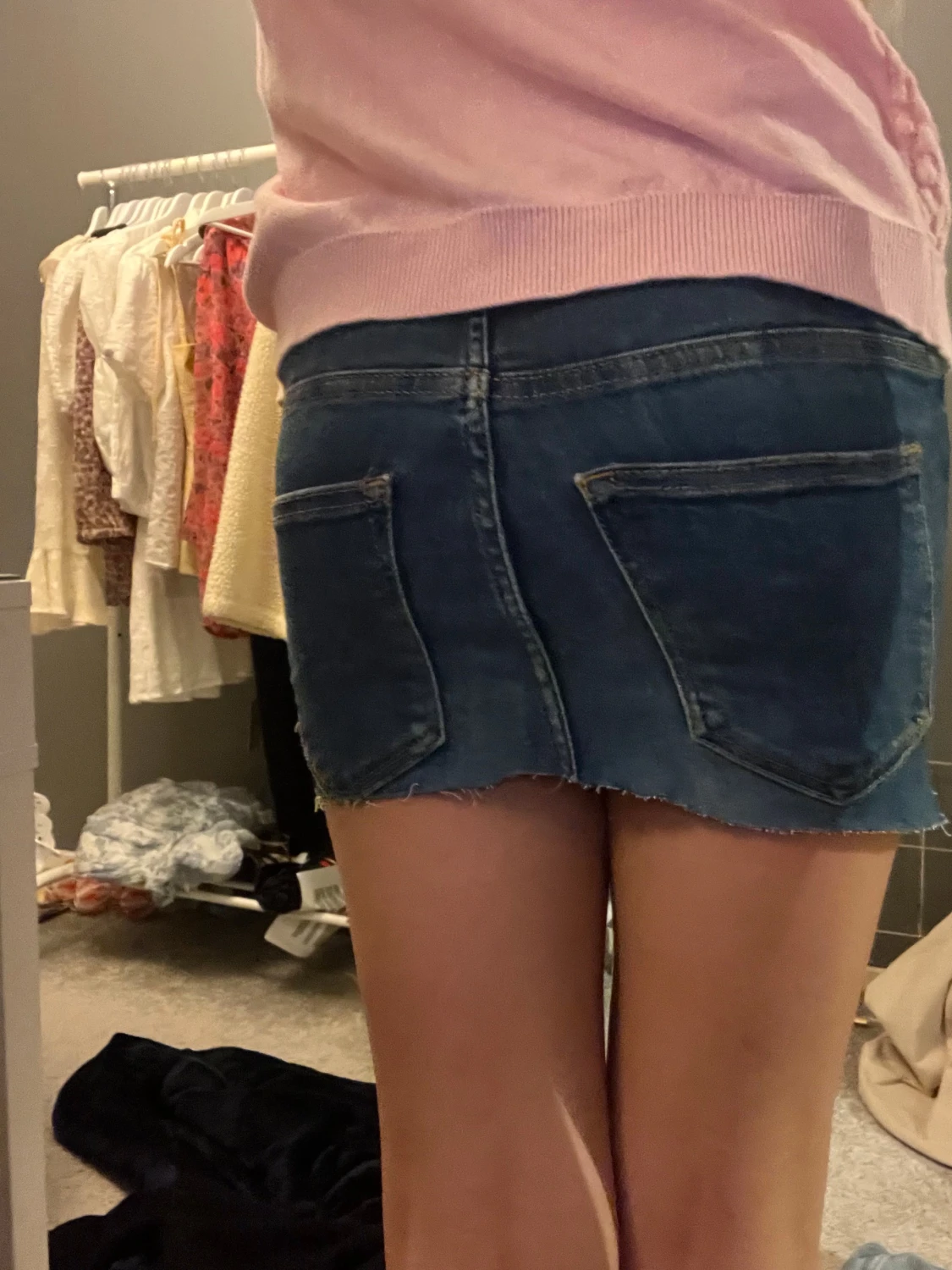 Blå jeanskjol från Never Denim - 1