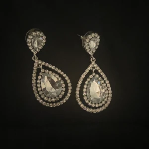 Silvriga öronhängen  - Aldrig använda! Frakt eller mötas upp i Kalmar 