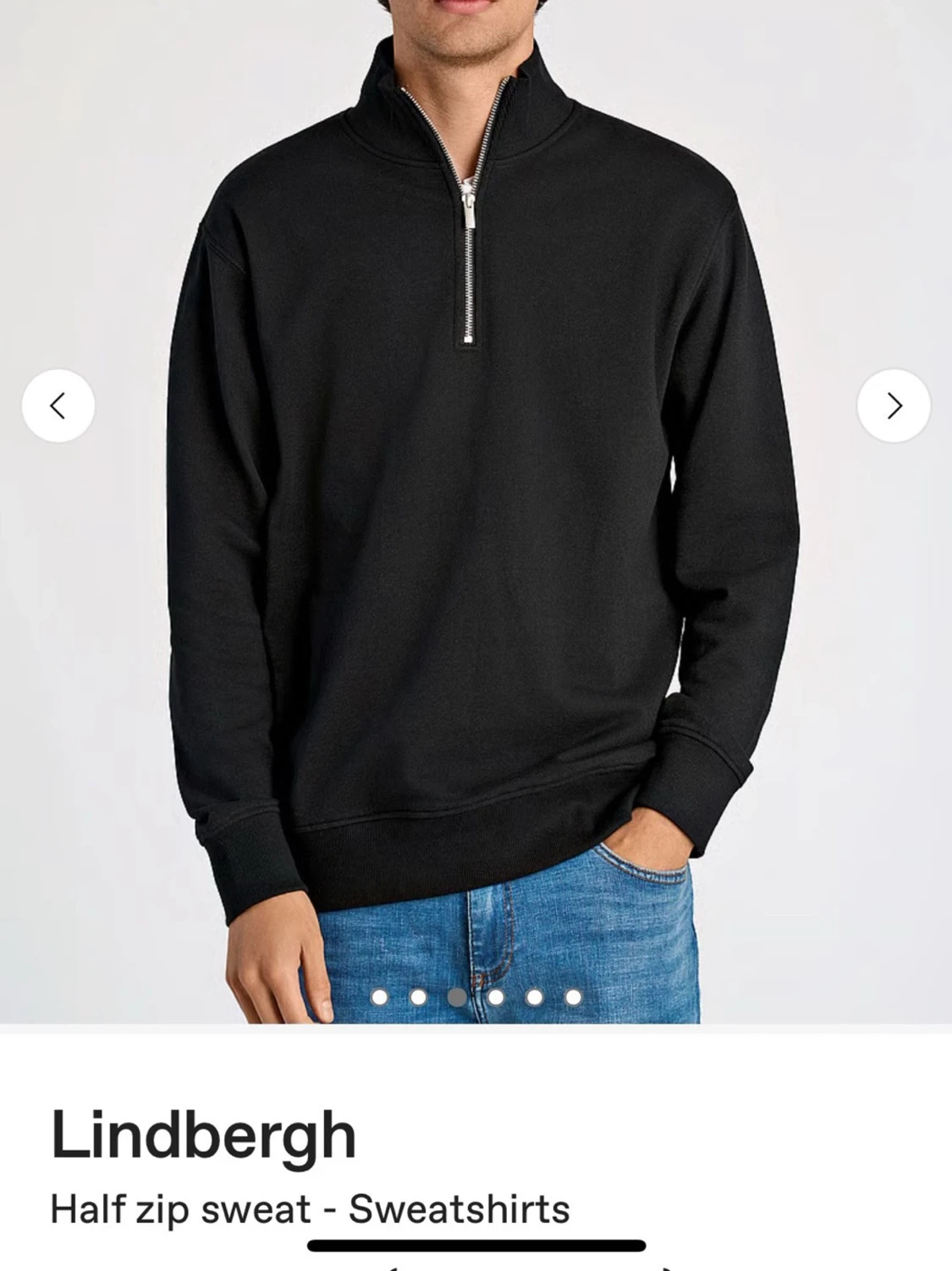 Svart half zip sweatshirt Lindbergh den är helt ny har inte använt den pris lappen är kvar 