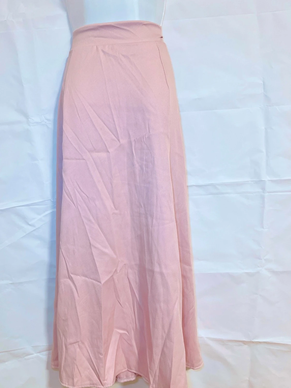 Set topp Ljusrosa och  långklänning med knappt  - 3