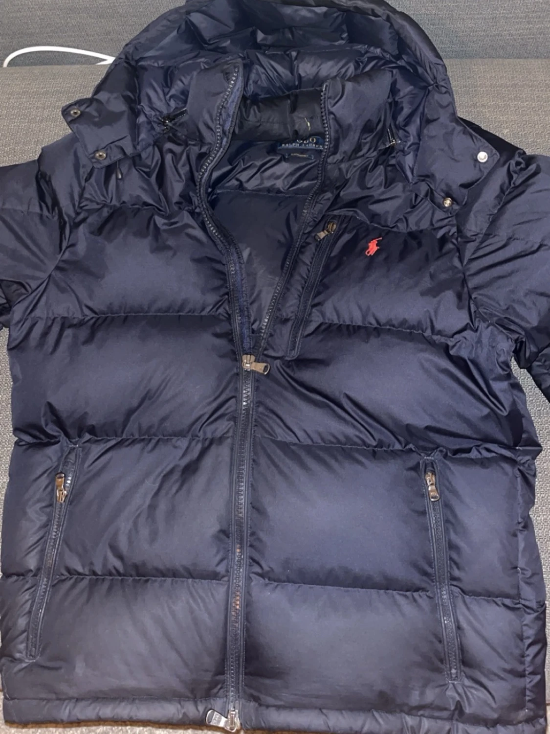 Mörkblå pufferjacka från Polo Ralph Lauren