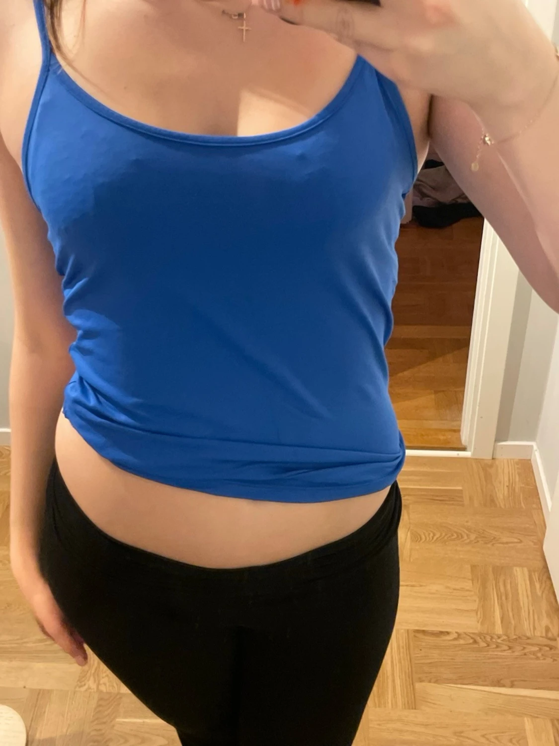 Blå linnetopp från Zara - 1