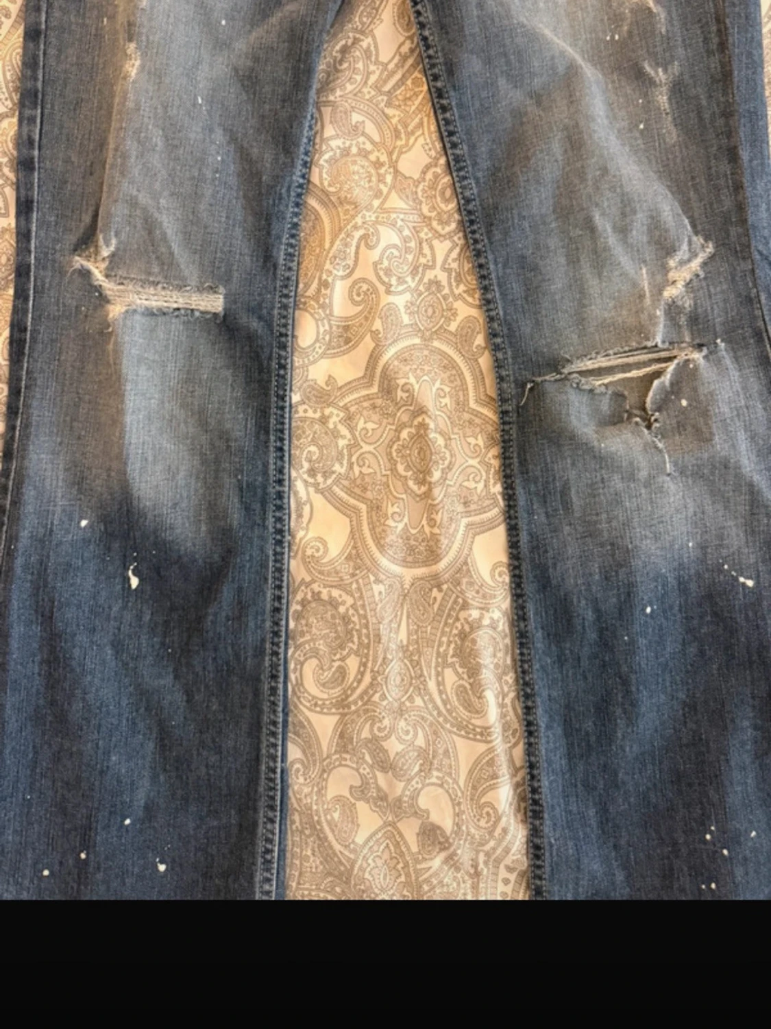 Blå bootcut jeans från Guess - 3