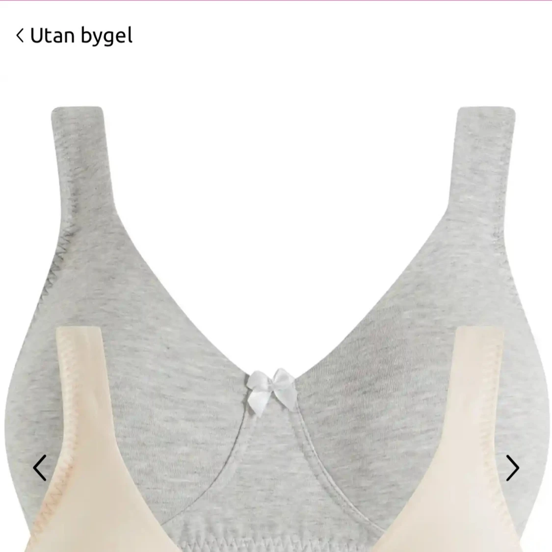 Mörkblå och grå linnetoppar med rosett - 1