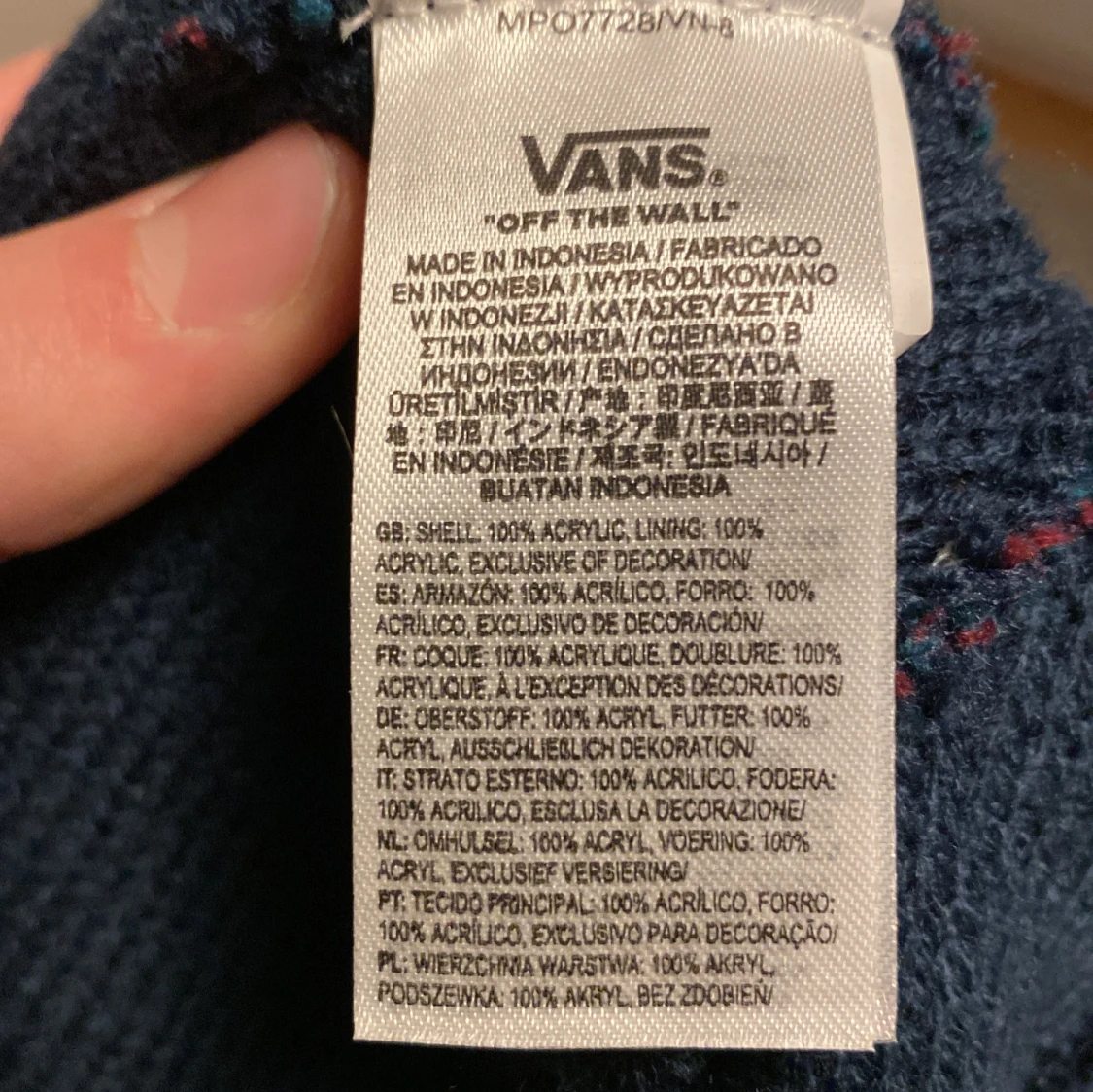 Blå och röd mössa från Vans - 1