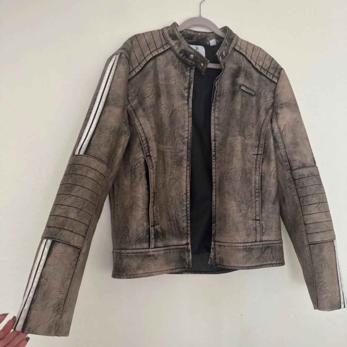 Brun skinnjacka från Collusion  - 1