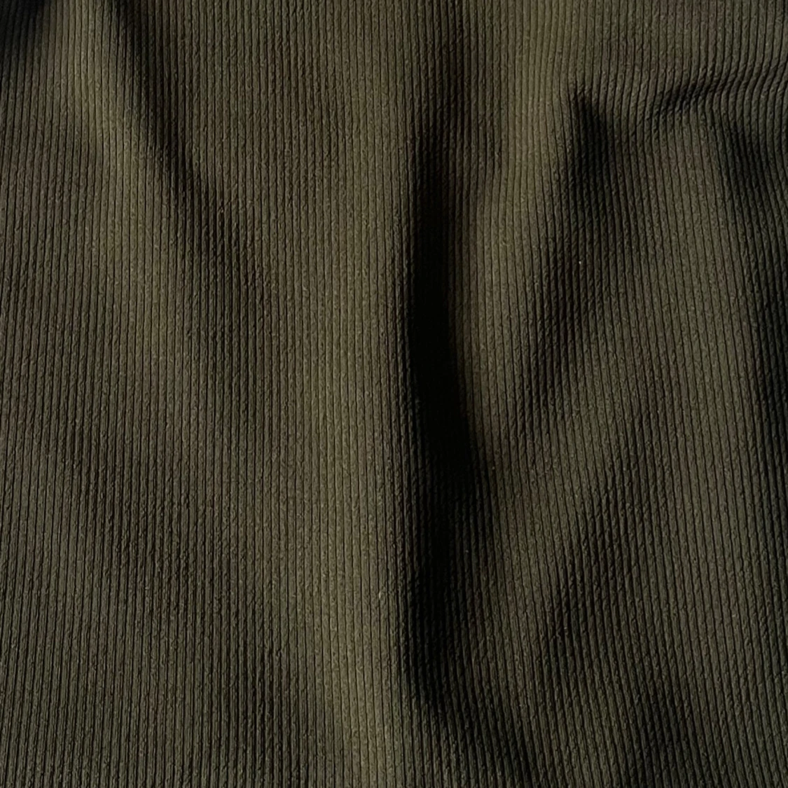 Mörkgrön ribbad tubklänning - 1