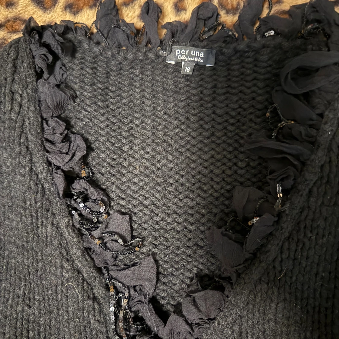 Svart stickad kofta från Per Una - 1