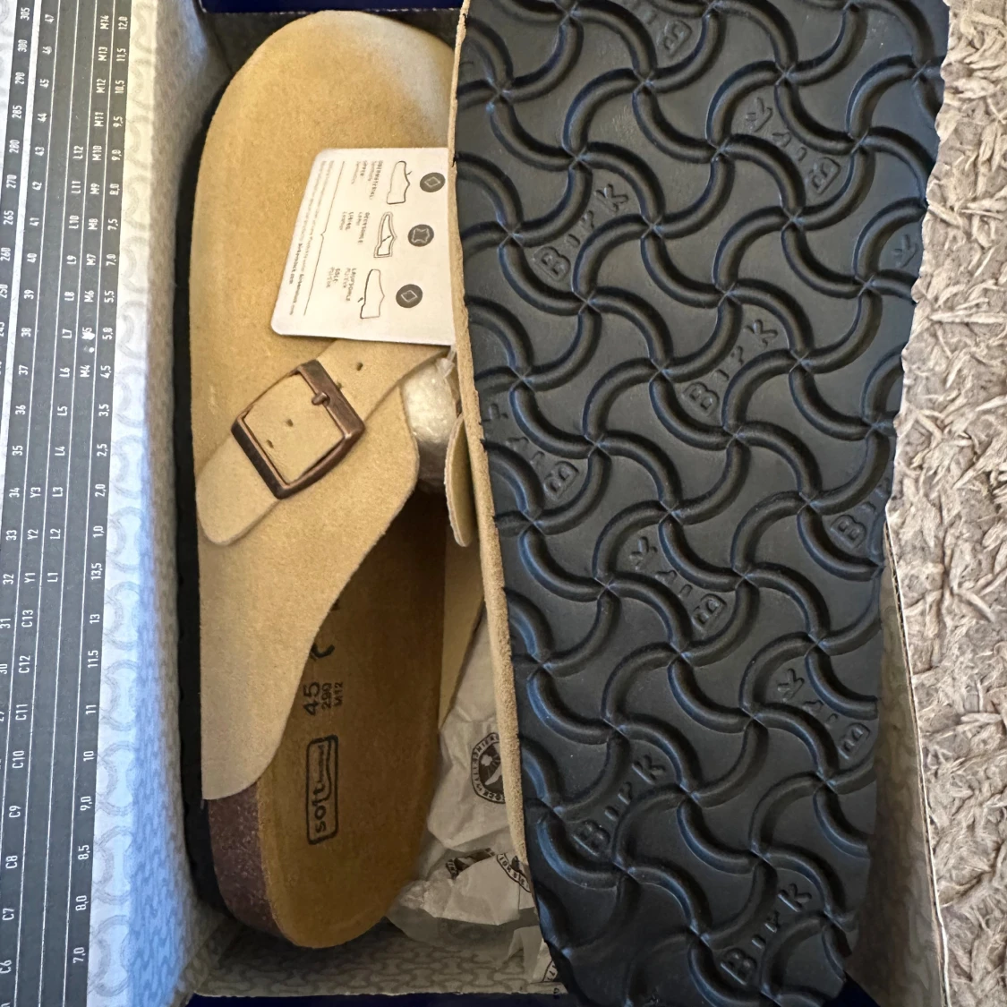 Birkenstock Boston beige mocka - 1