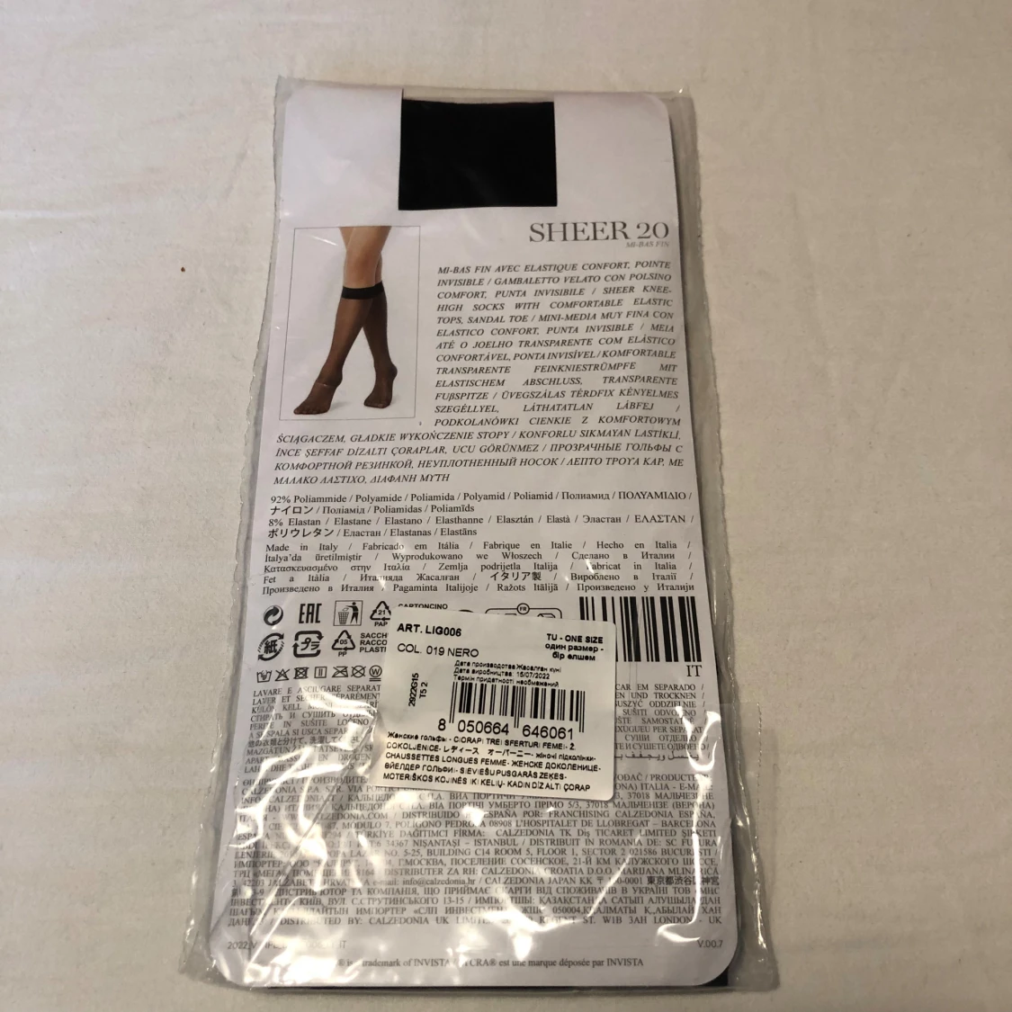 Svarta knästrumpor Calzedonia Sheer 20 - 1