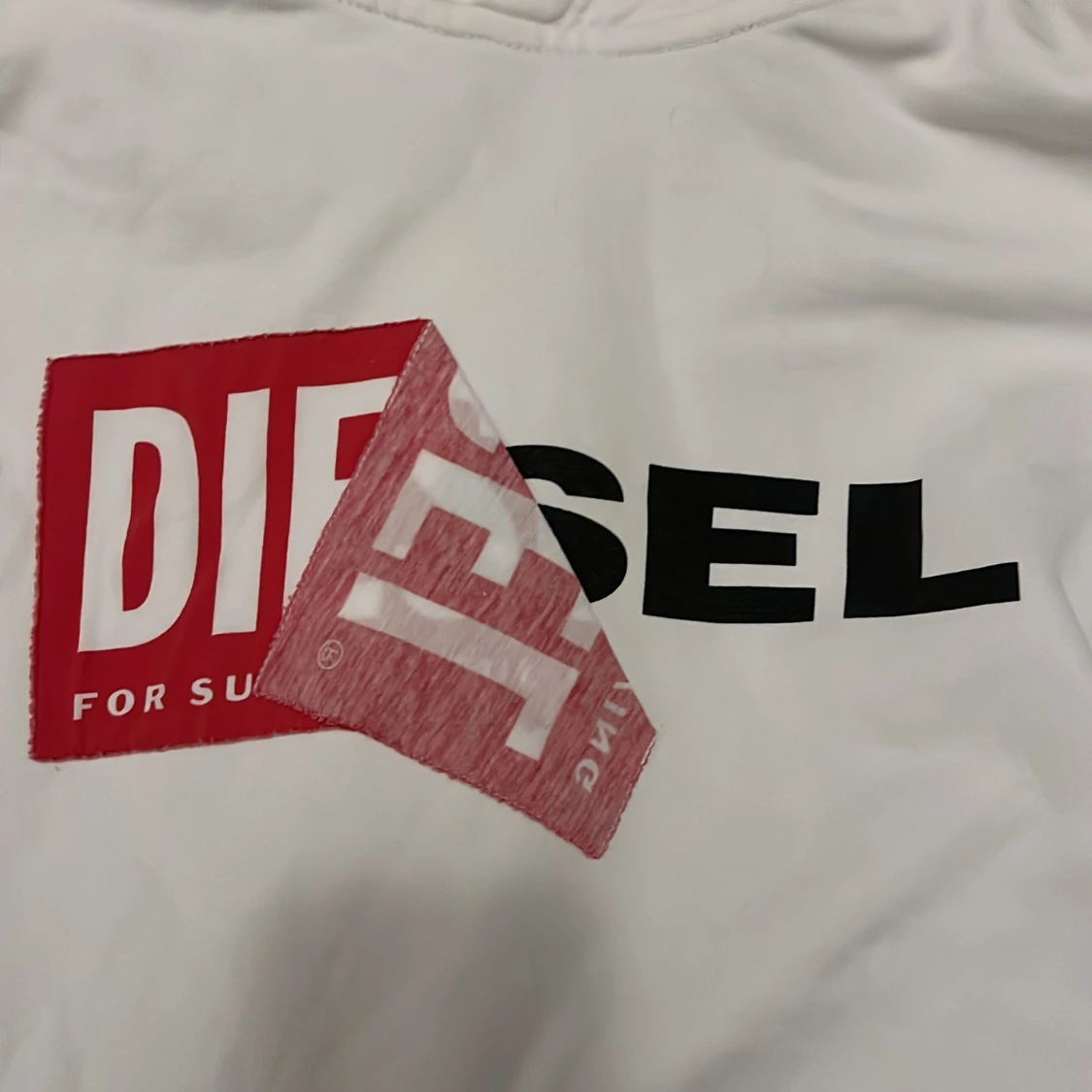 Vit hoodie från Diesel XS - 3