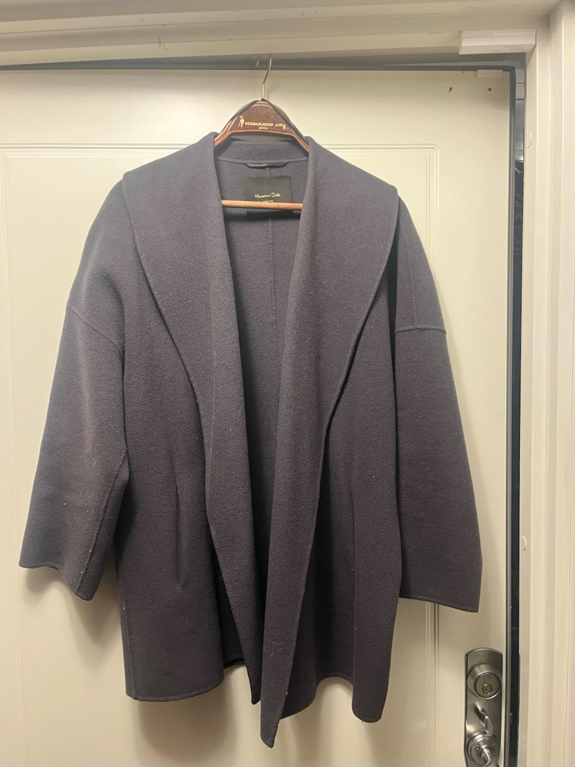 Mörkgrå kappa från Massimo Dutti - 2