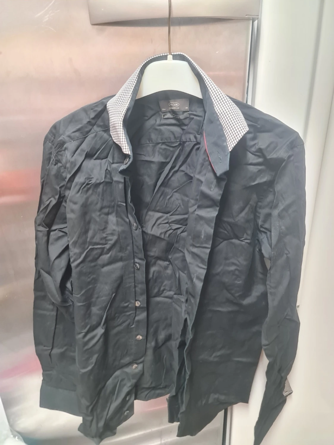 Svart slim fit skjorta från Eton - 1