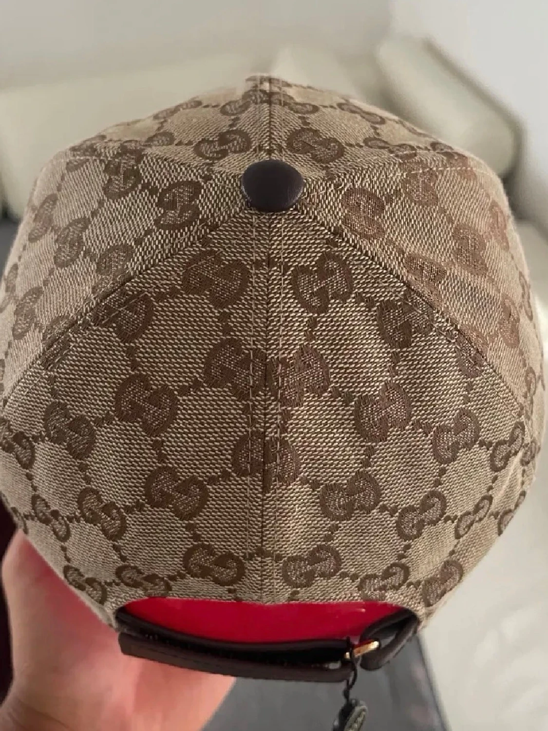 GG keps beige monogram - 1