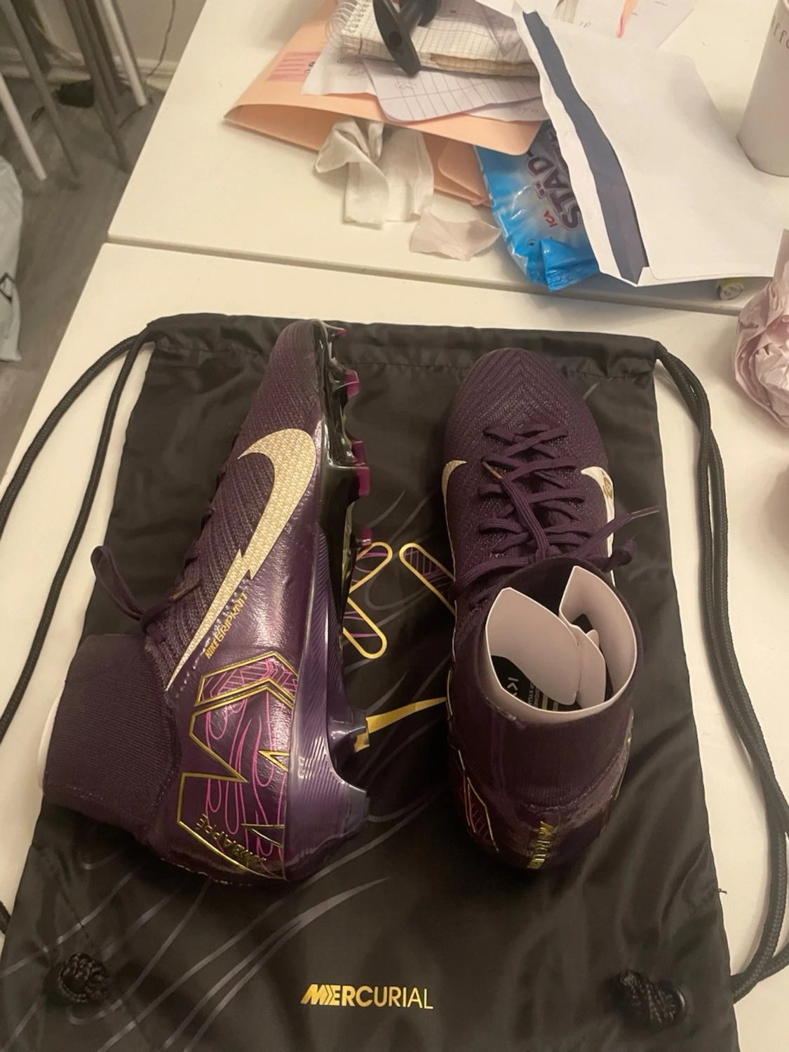 Nike Mercurial fotbollsskor lila/guld - 3