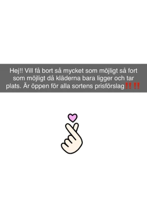 KÖPPP‼️ - Vill få bort plaggen som bara ligger å ta plats, öppen för alla prisförslag