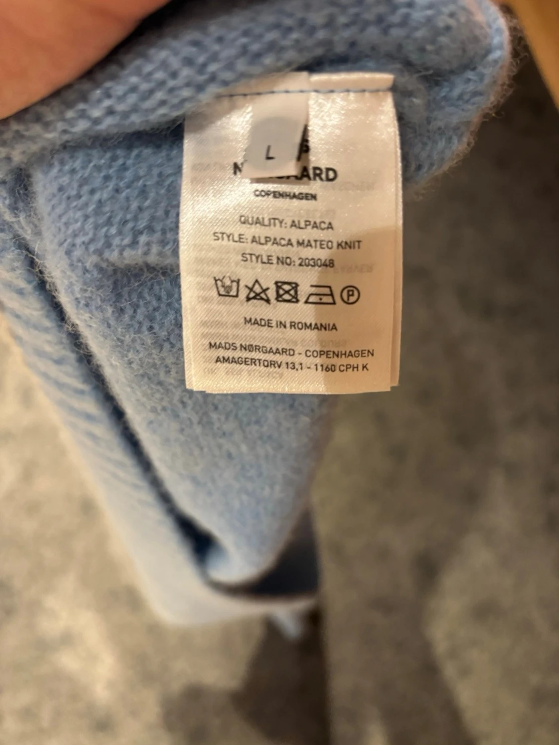 Ljusblå stickad tröja från Mads Nørgaard - 3