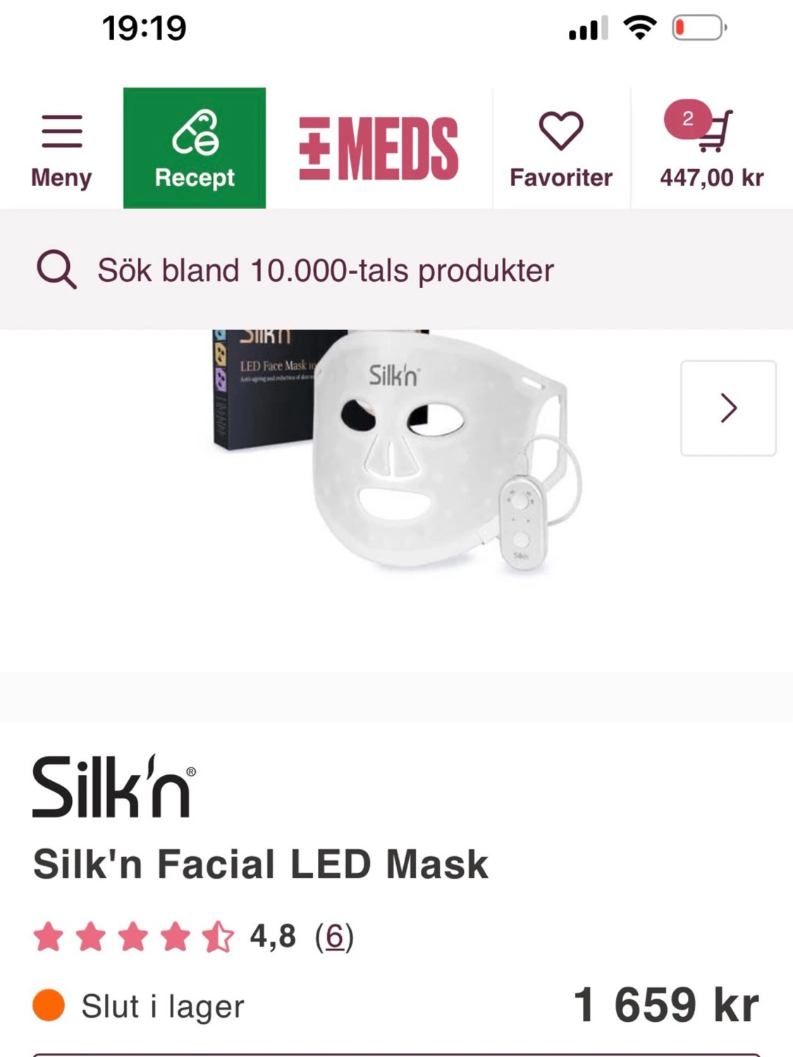 silk n led mask 