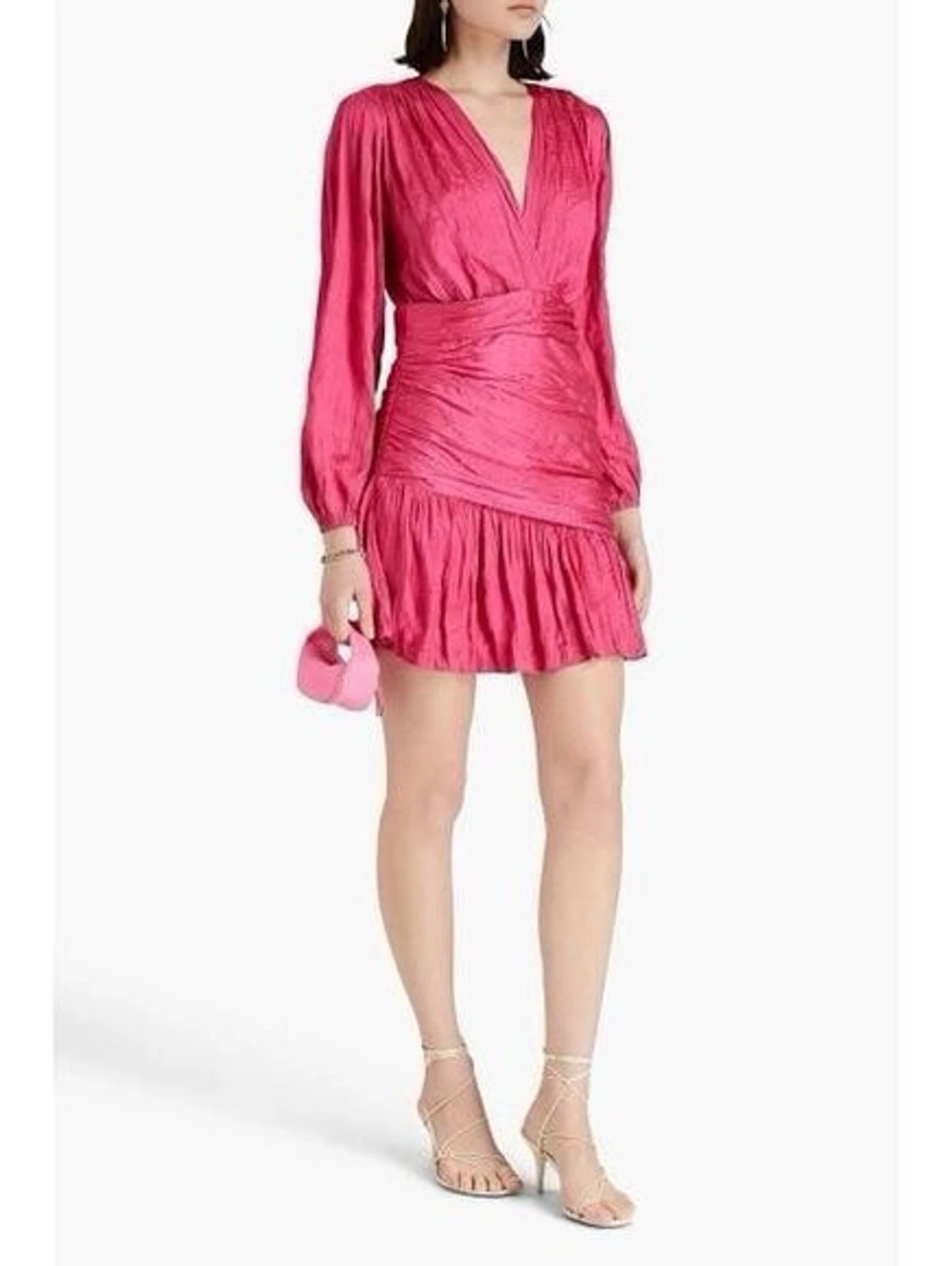 Rosa volangklänning från Maje