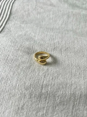 Guld ring - Justerbar och rostfri stål 