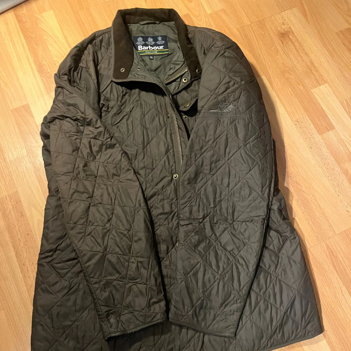 Quiltad Barbour jacka Polo Club XXL