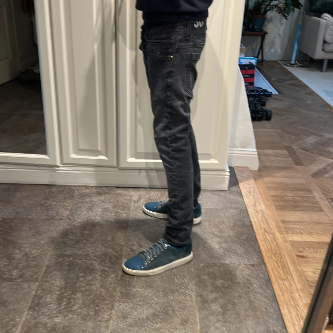 Svarta slim jeans från dondup - 2