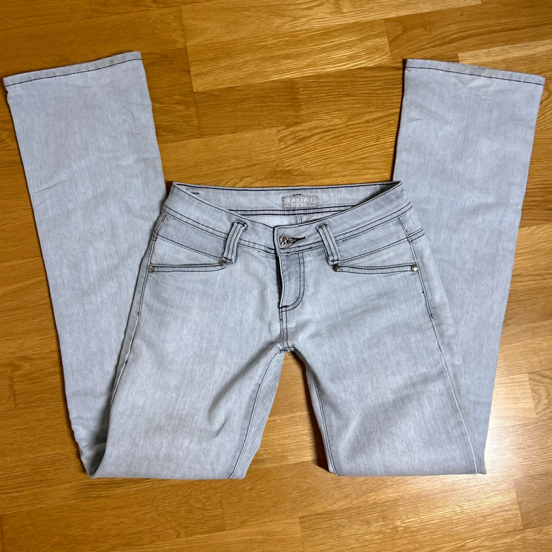 Lågmidjade bootcut jeans lowwaist lowrise superlow vintage  - 4