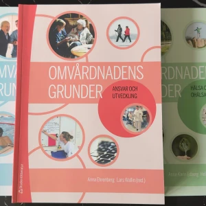 Omvårdnadens Grunder Komplekt - En modern och pedagogisk bok om omvårdnad, ansvar och utveckling. Perfekt för dig som pluggar till sjuksköterska eller vill lära dig mer om vård och omsorg. Tydliga bilder och praktiska exempel gör innehållet lättillgängligt. Nyskick på alla 3 böcker!