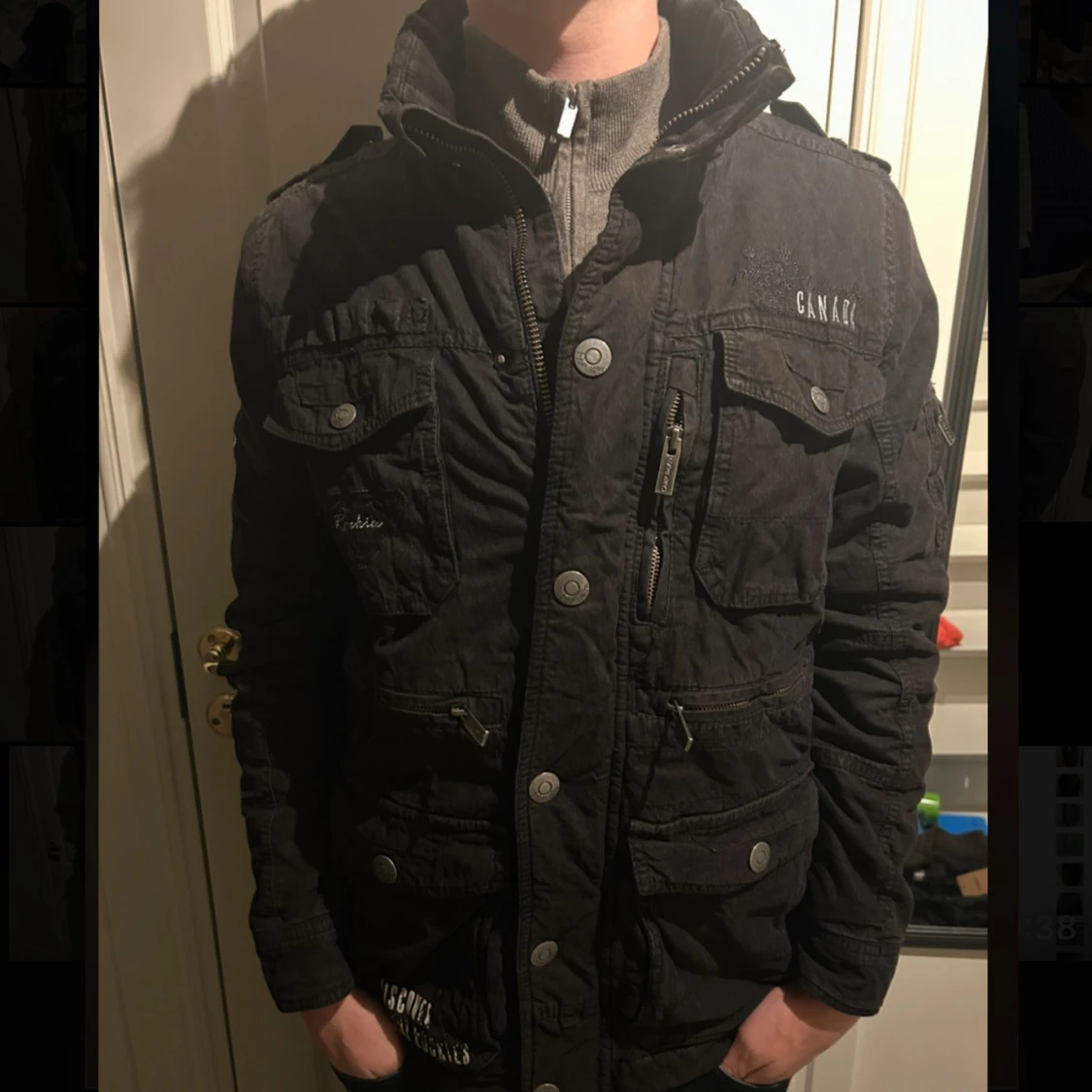  Svart Fieldjacket - 1