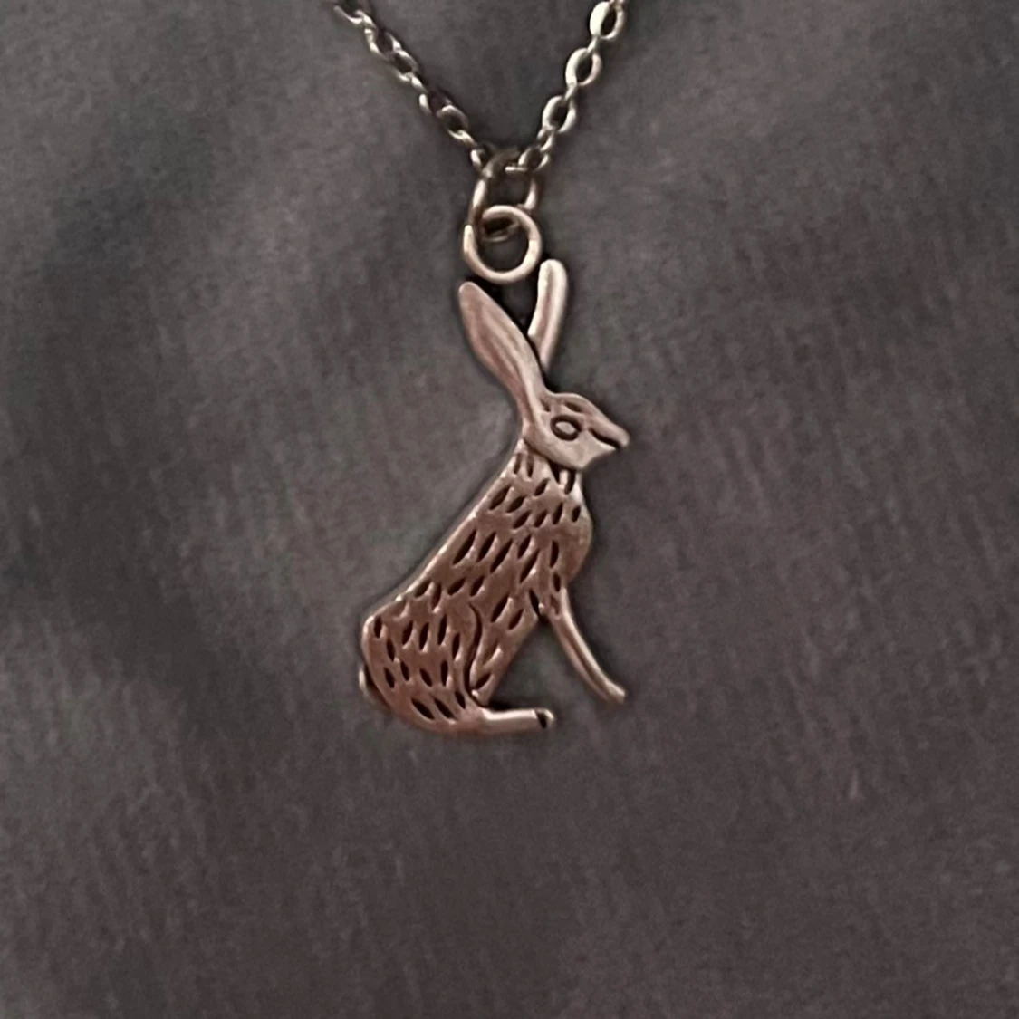 Halsband Hare Silver imitation  - 1