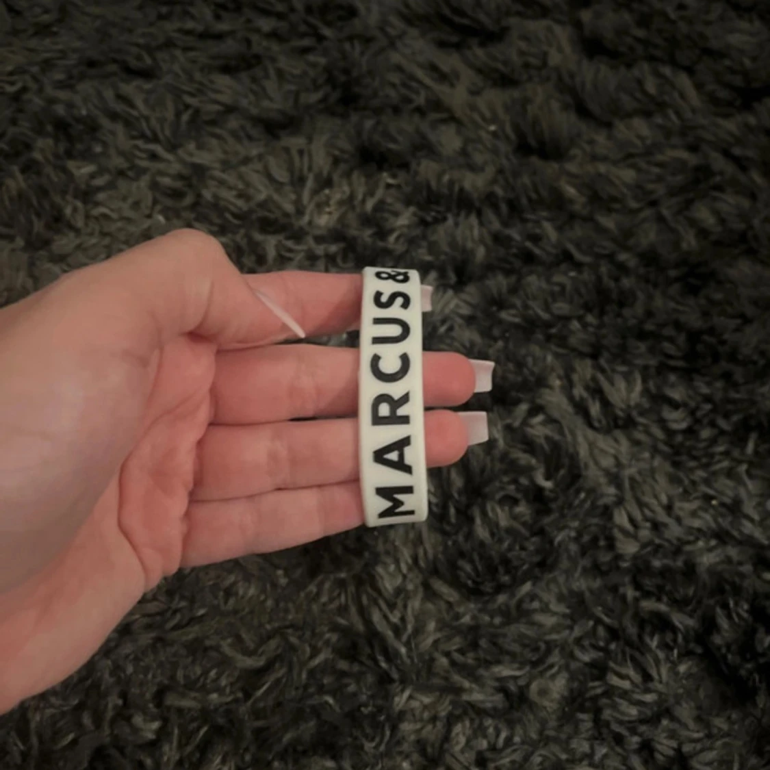 Marcus & Martinus vitt silikonarmband - 1