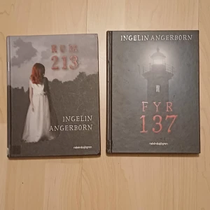 Rum 213 & Fyr 137 - Två spännande böcker av Ingelin Angerborn! Perfekta för dig som gillar mysterier och ryslig stämning. Följ Elvira och hennes vänner när de utforskar hemligheter och mystiska platser. Passar unga läsare som vill ha något riktigt fängslande och lite läskigt.